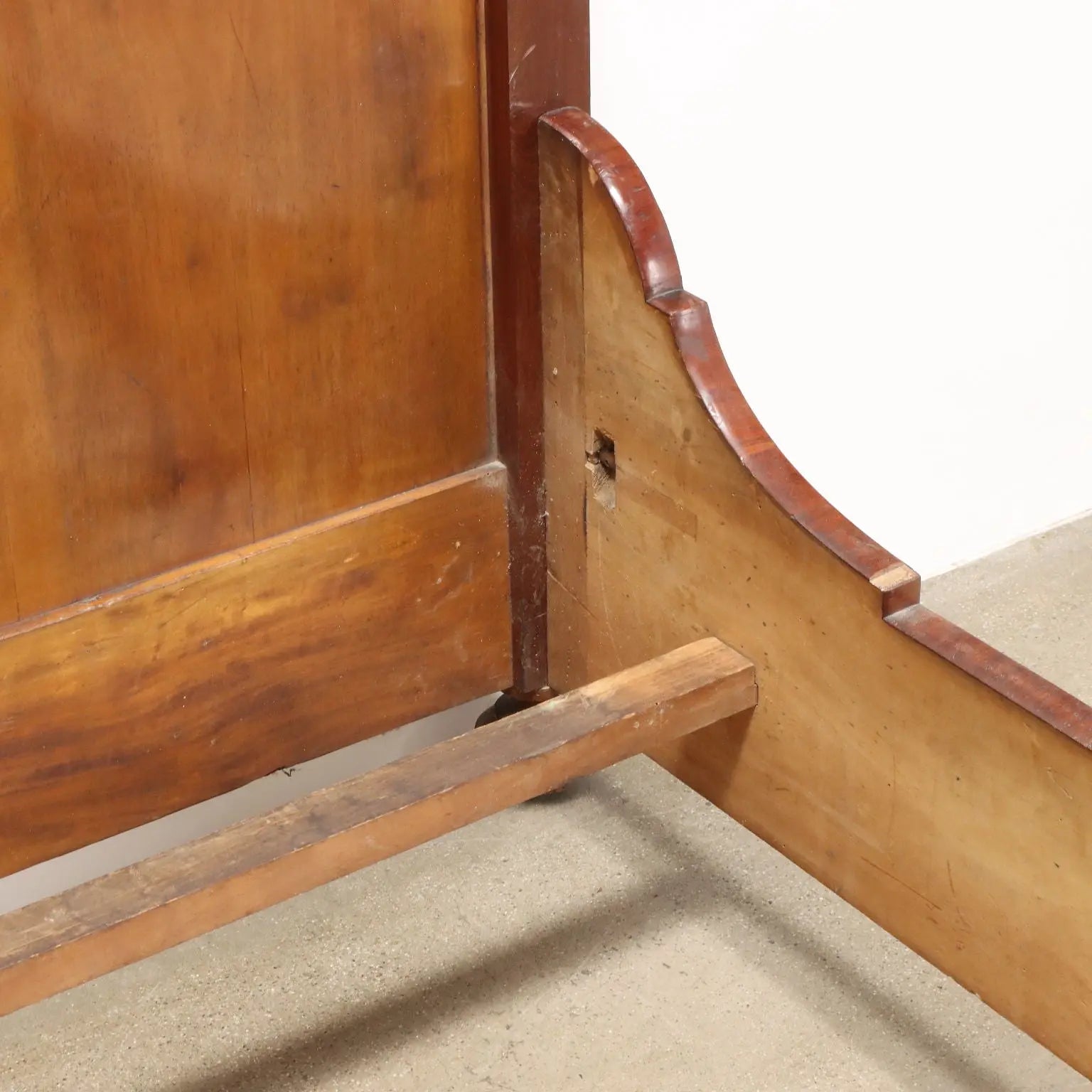 Umbertino Double Bed in Mahogany - Late 19th Century