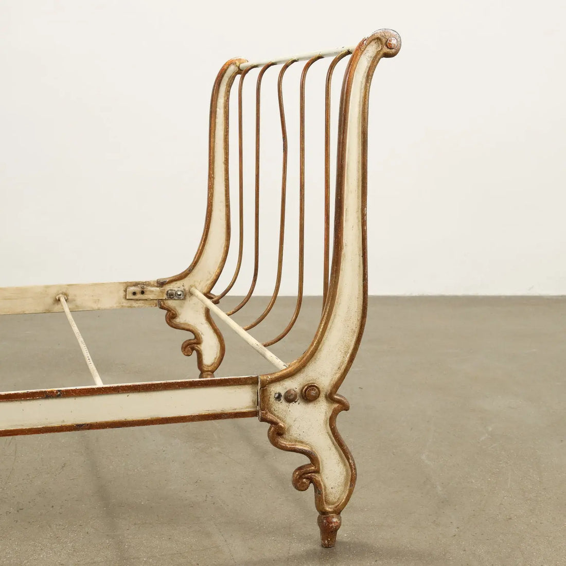 Antique Bed Louis Philippe Wrought Iron Gilded Italy XIX Century - Italy, Mid XIX Century | Antiques | Beds & Headboards