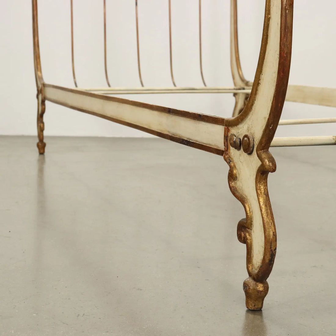 Antique Bed Louis Philippe Wrought Iron Gilded Italy XIX Century - Italy, Mid XIX Century | Antiques | Beds & Headboards