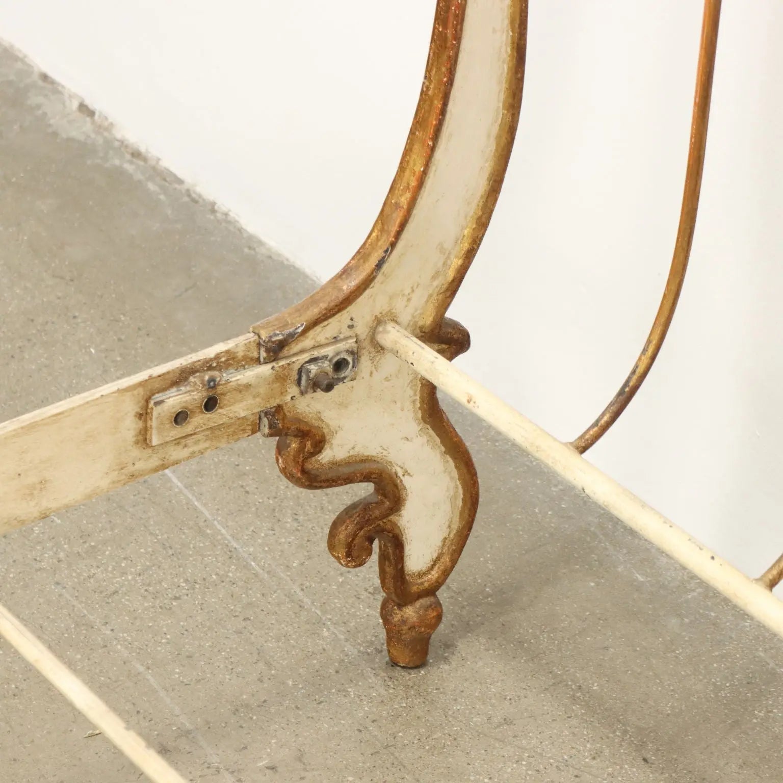 Antique Bed Louis Philippe Wrought Iron Gilded Italy XIX Century - Italy, Mid XIX Century | Antiques | Beds & Headboards
