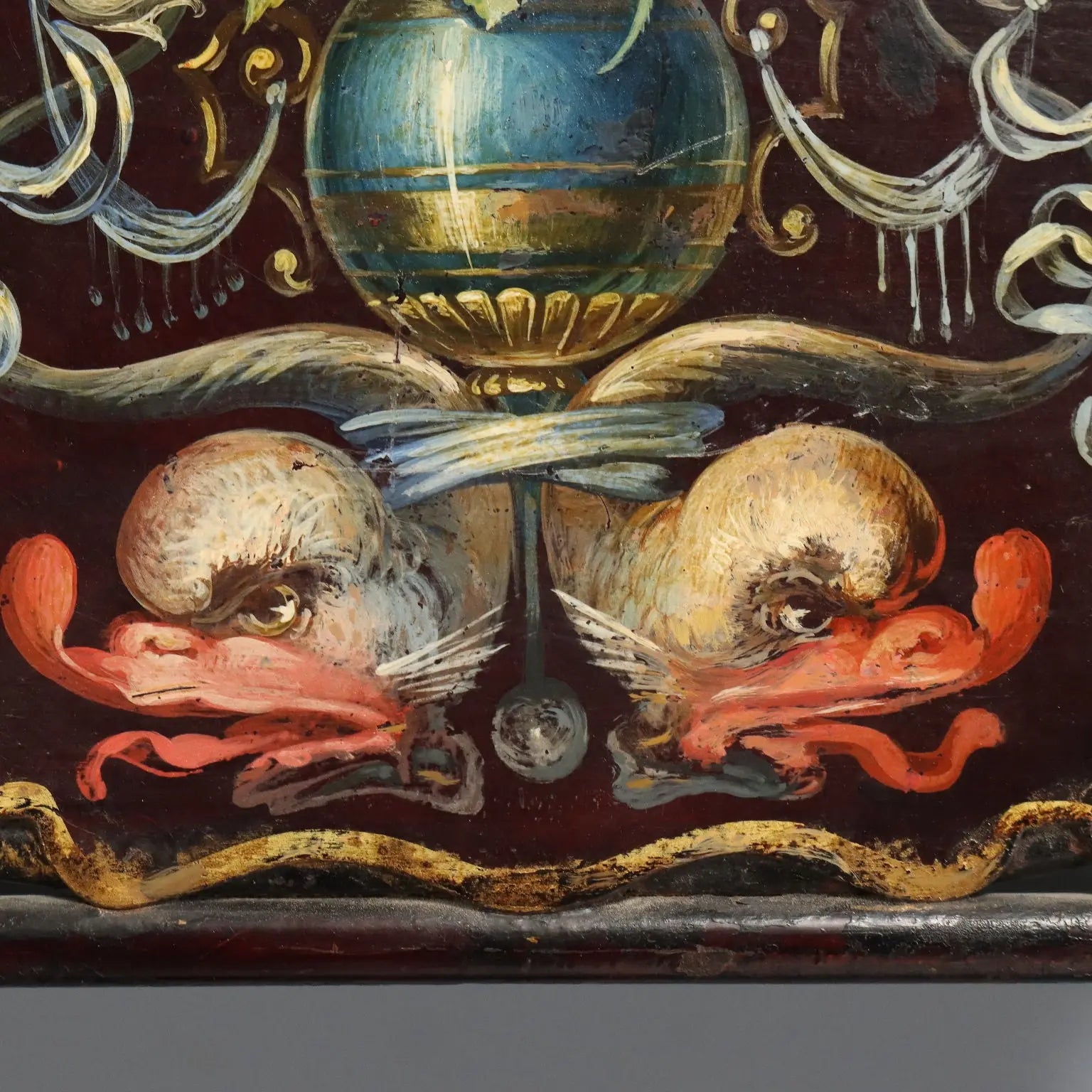 Antique Headboard Black Lacquered Metal Italy XIX Century - Italy, XIX Century | Antiques  Beds & Headboards