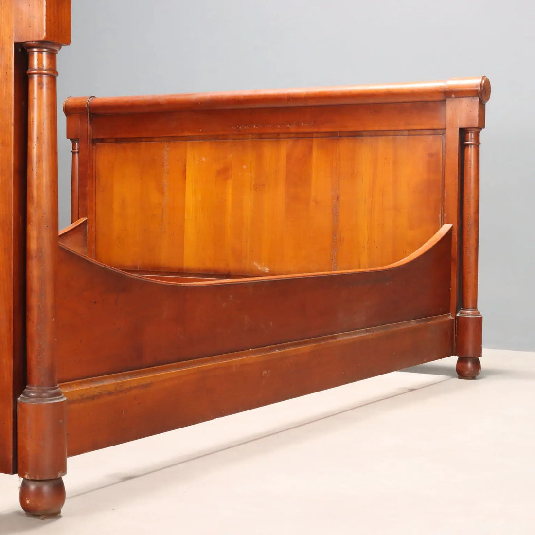 Antique Double Bed Empire Style Cherrywood Italy XX Century - Italy, XX Century | Antiques | Beds & Headboards