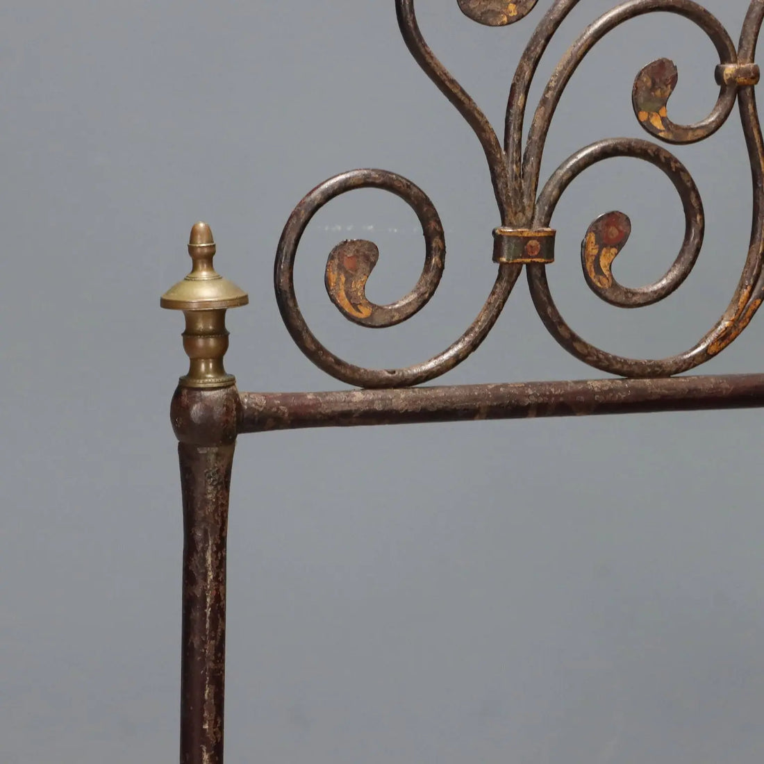 Antique Single Bed Lacquered Painted Iron Italy XIX Century - Italy, XIX Century | Antiques | Beds & Headboards