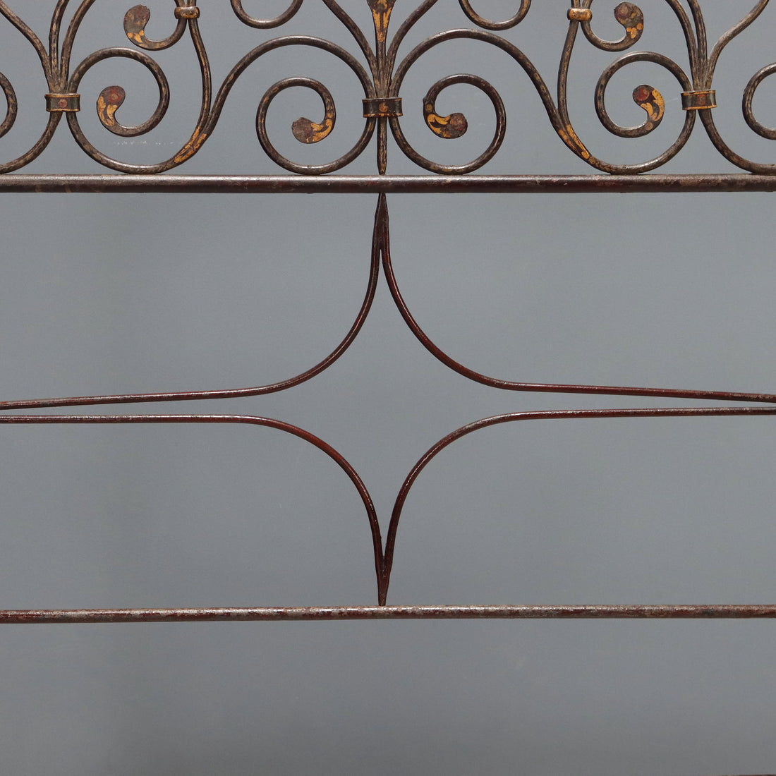 Antique Single Bed Lacquered Painted Iron Italy XIX Century - Italy, XIX Century | Antiques | Beds & Headboards