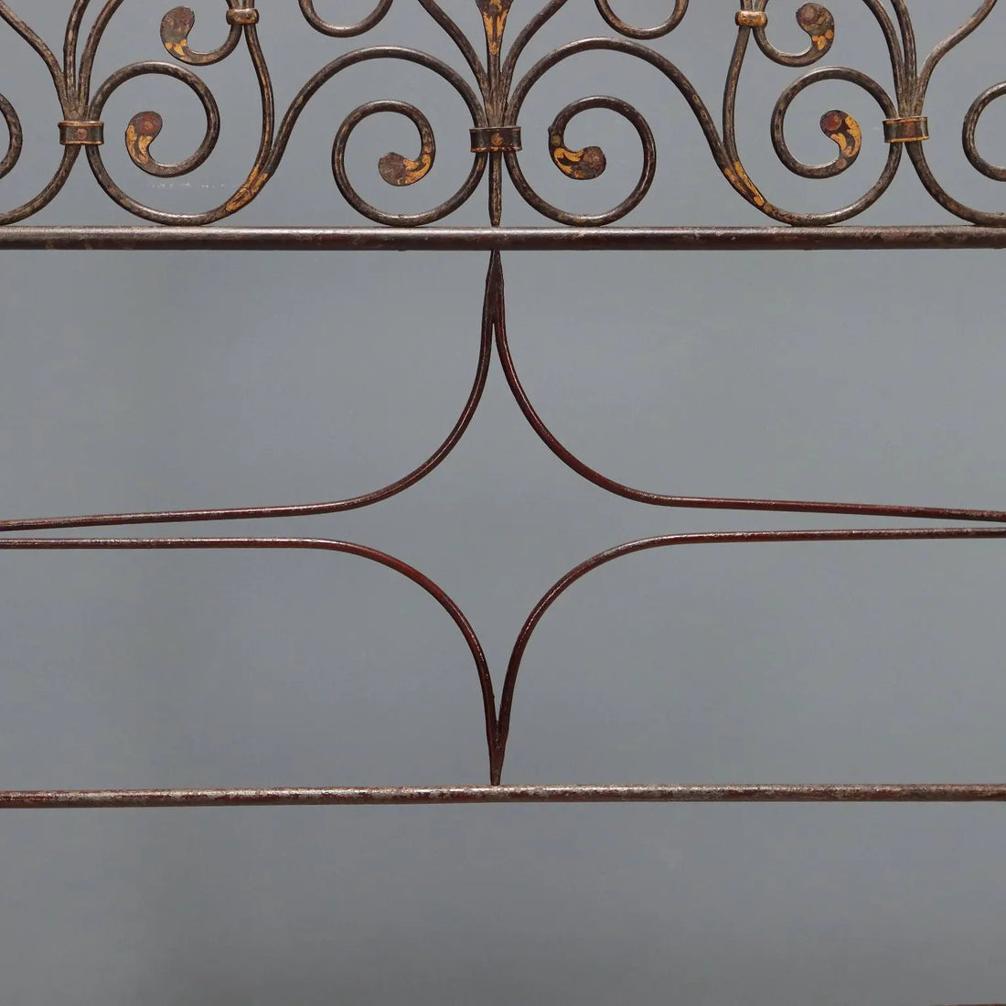 Antique Single Bed Lacquered Painted Iron Italy XIX Century - Italy, XIX Century | Antiques | Beds & Headboards