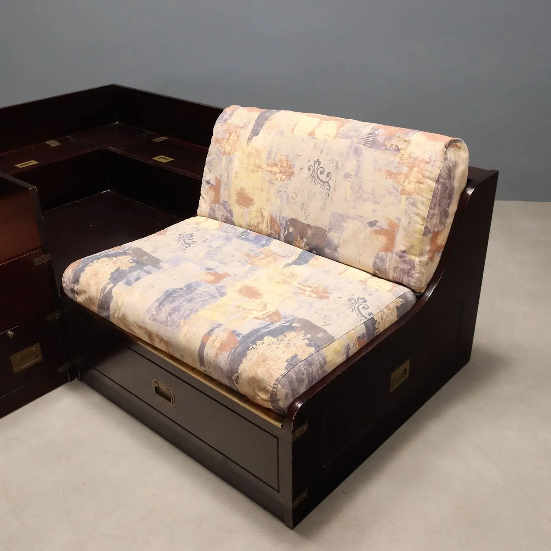 Single Bed in English Nautical Style - Italy, 20th Century