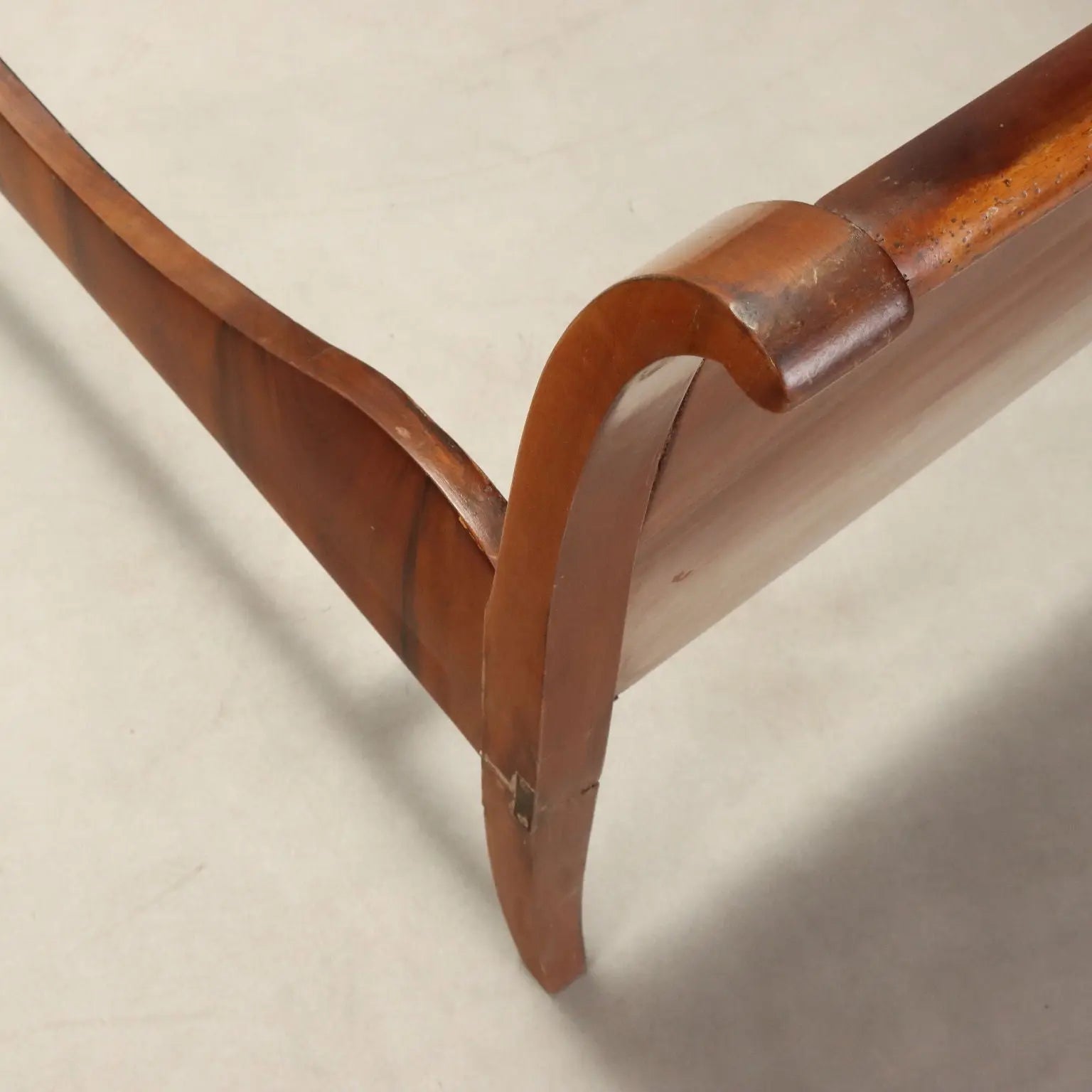 Antique Single Bed Walnut Italy XIX Century