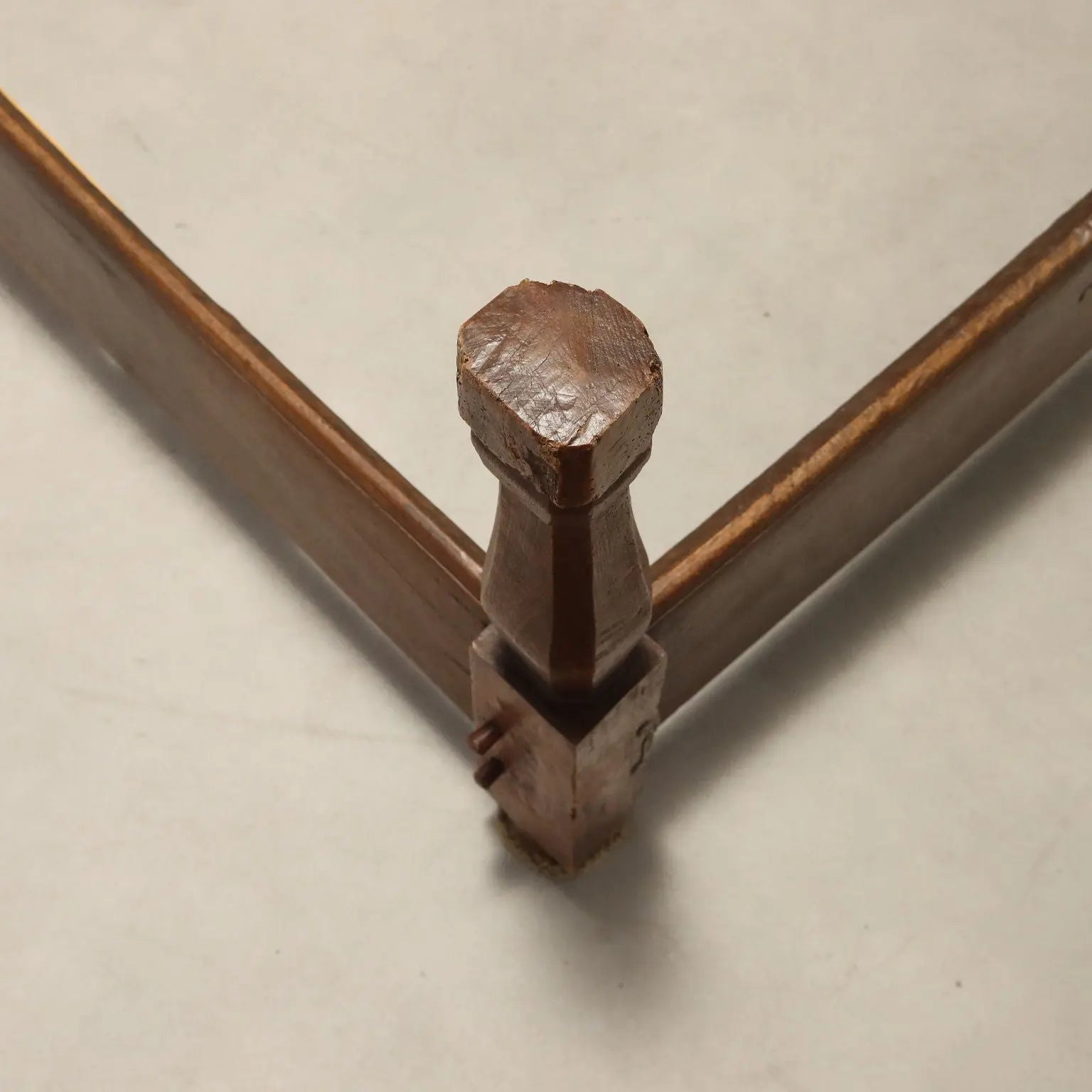 Antique Single Bed Walnut Carvings Italy XIX Century