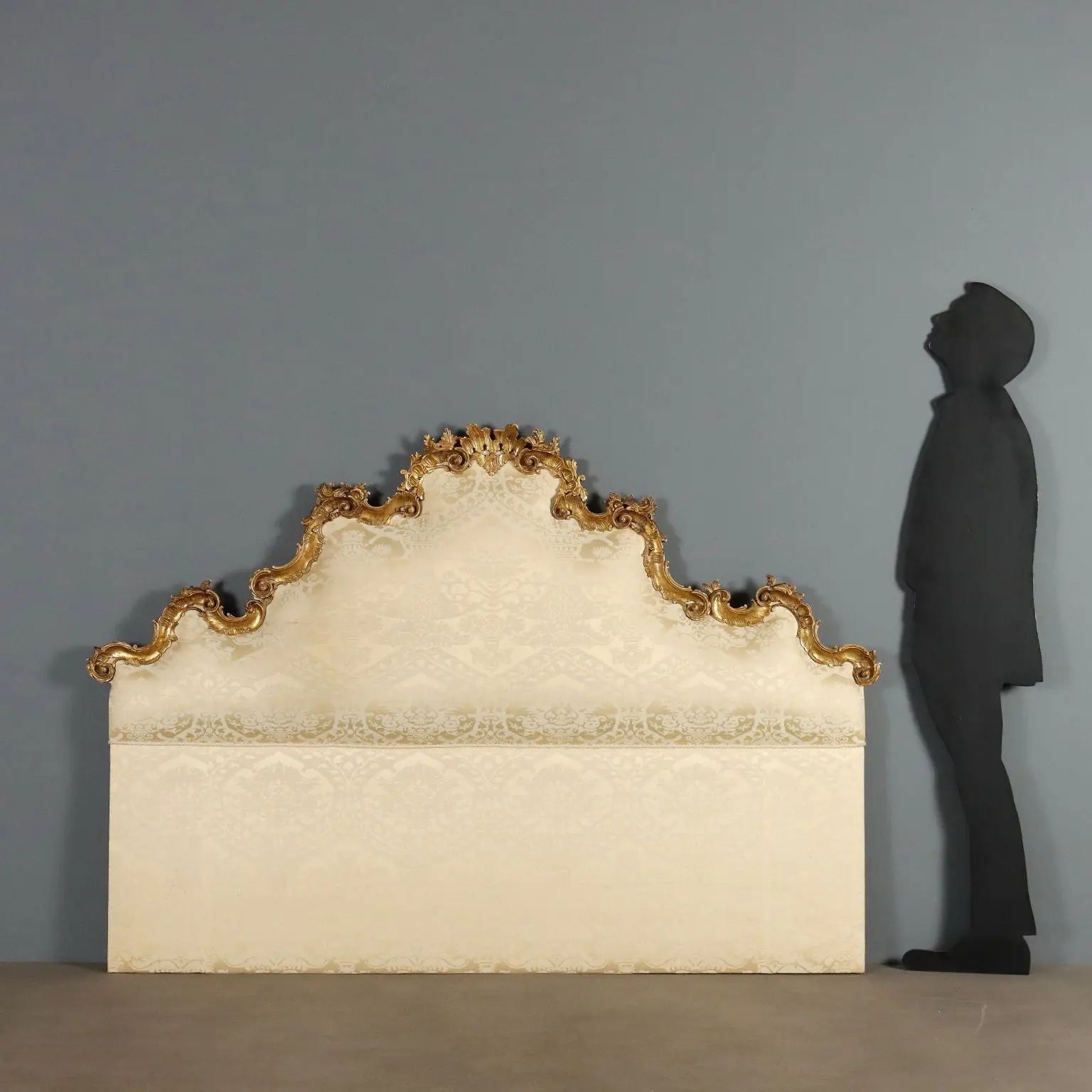 Antique Gilt Carved Wood Headboard
