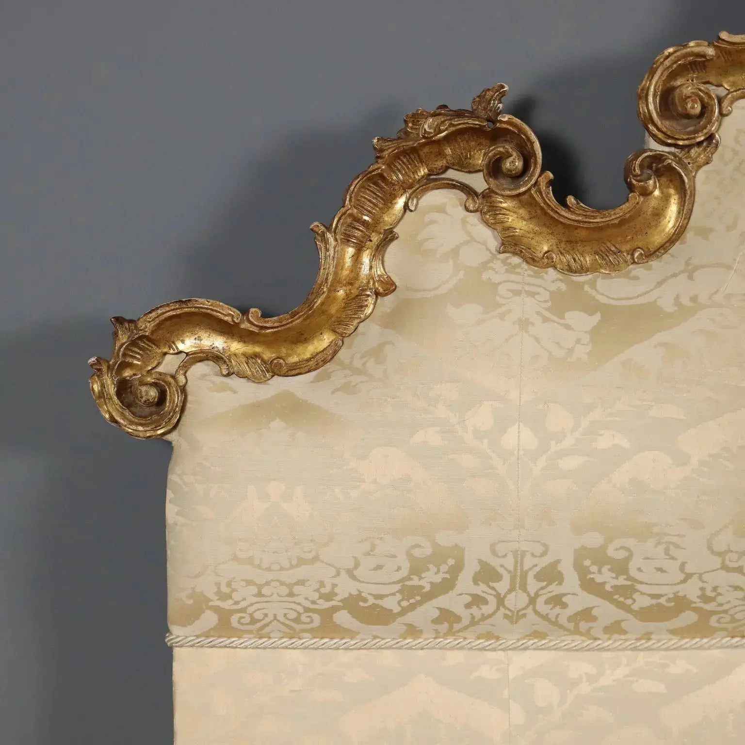 Antique Gilt Carved Wood Headboard