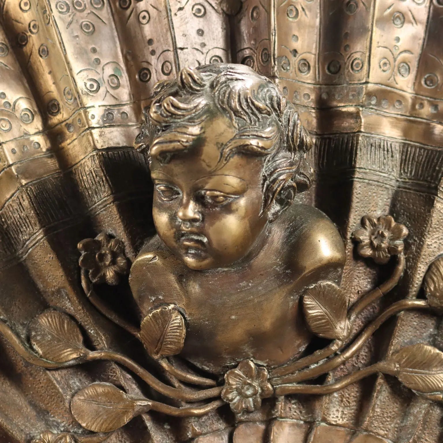 Antique Single Beds Bronze Metal Italy XIX Century
