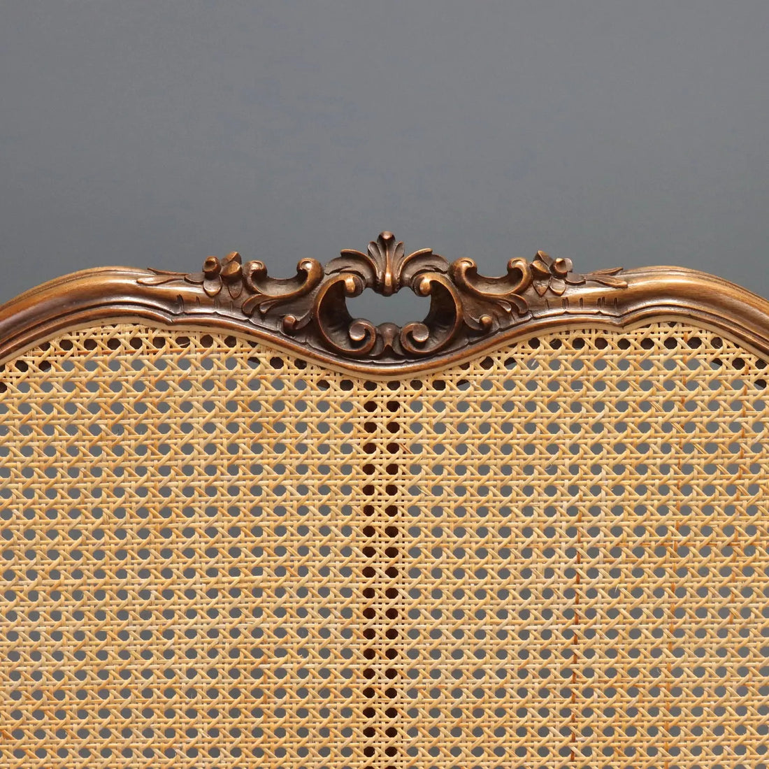 Single Bed Barocchetto Style in Walnut, Italy