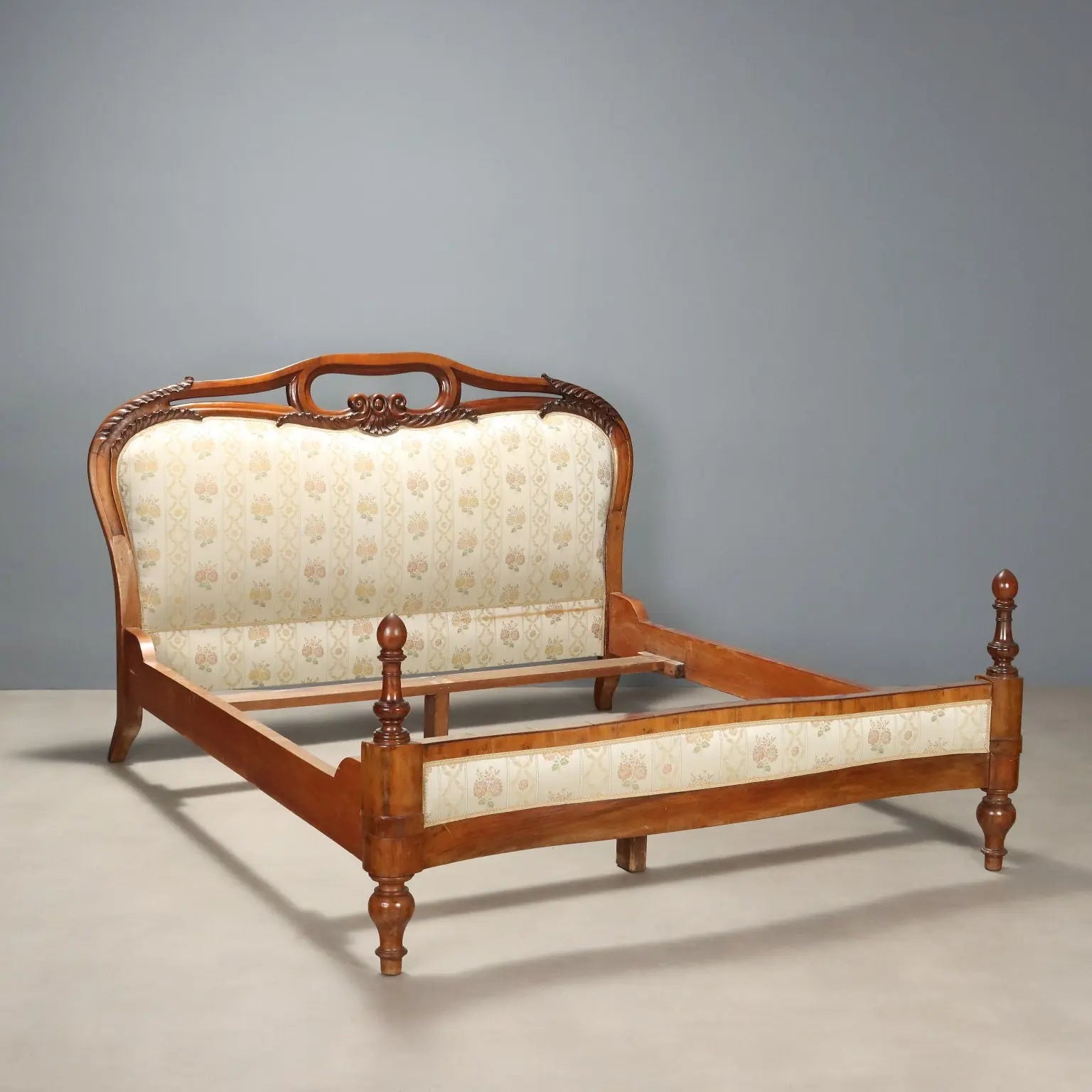 19th Century Louis Philippe Mahogany Bed