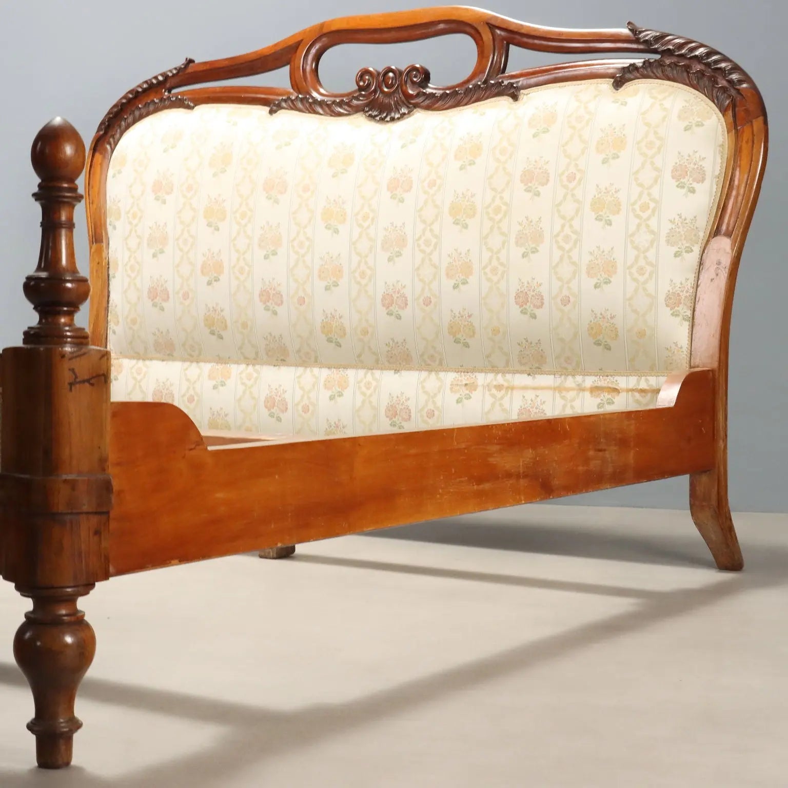 19th Century Louis Philippe Mahogany Bed