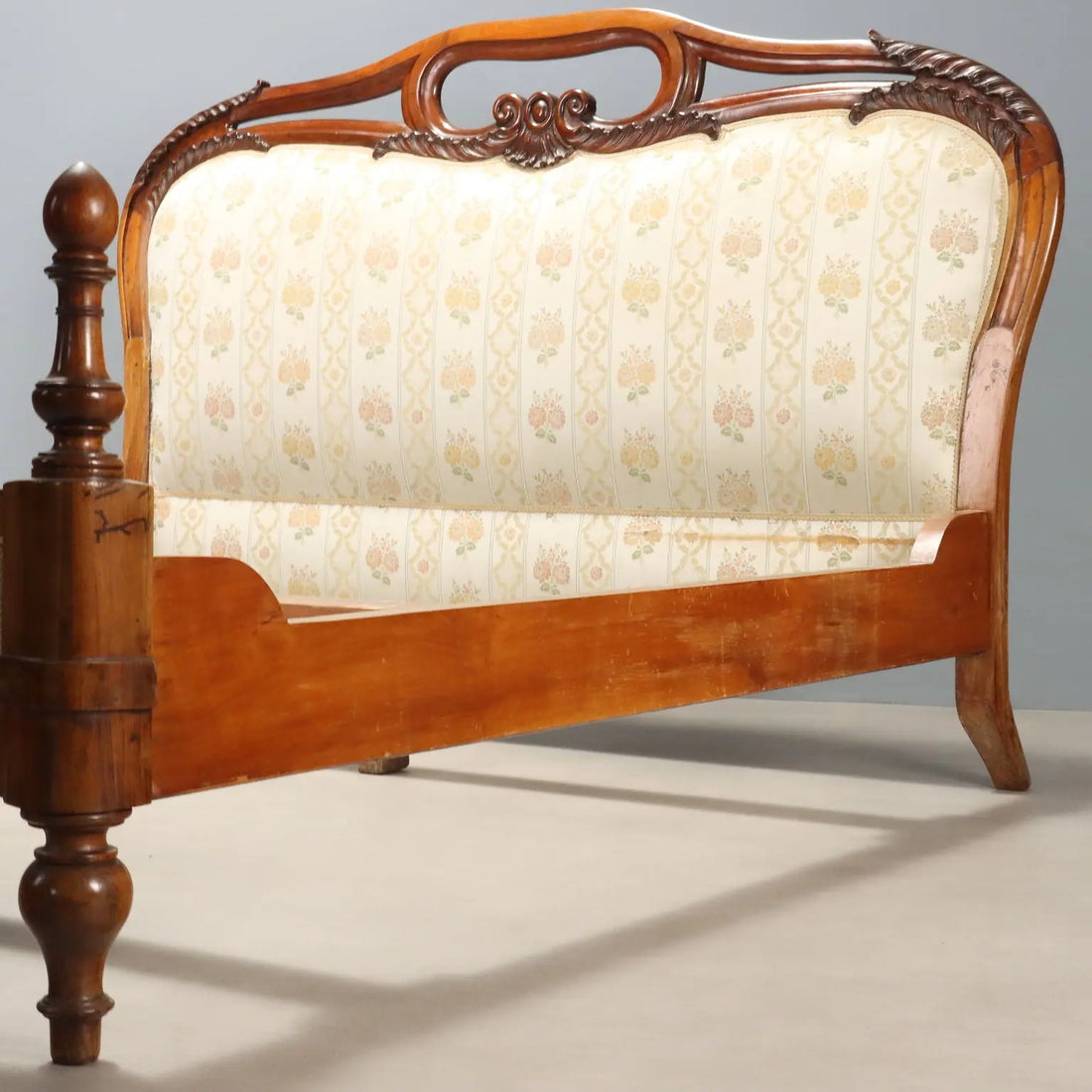 19th Century Louis Philippe Mahogany Bed