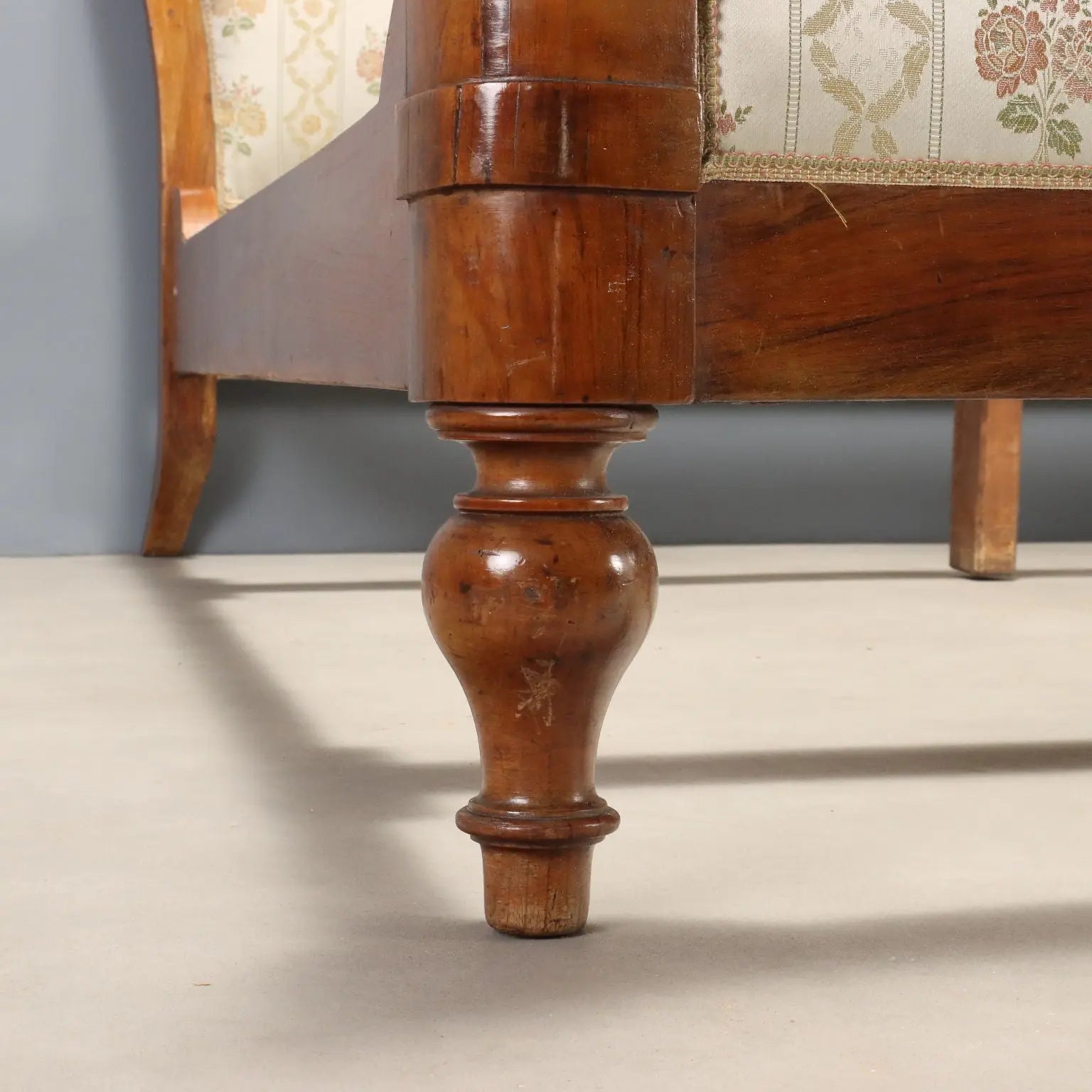 19th Century Louis Philippe Mahogany Bed