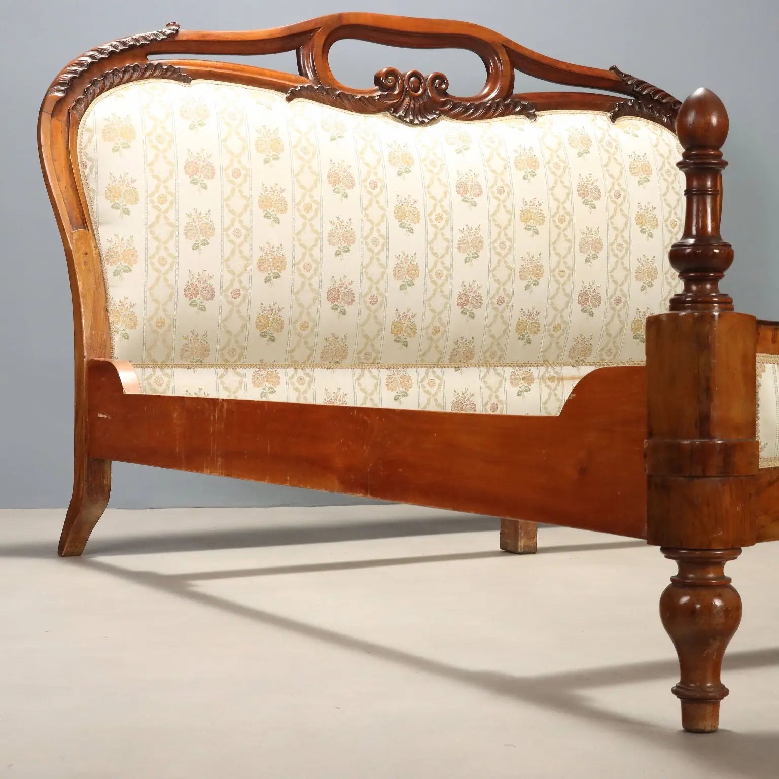 19th Century Louis Philippe Mahogany Bed