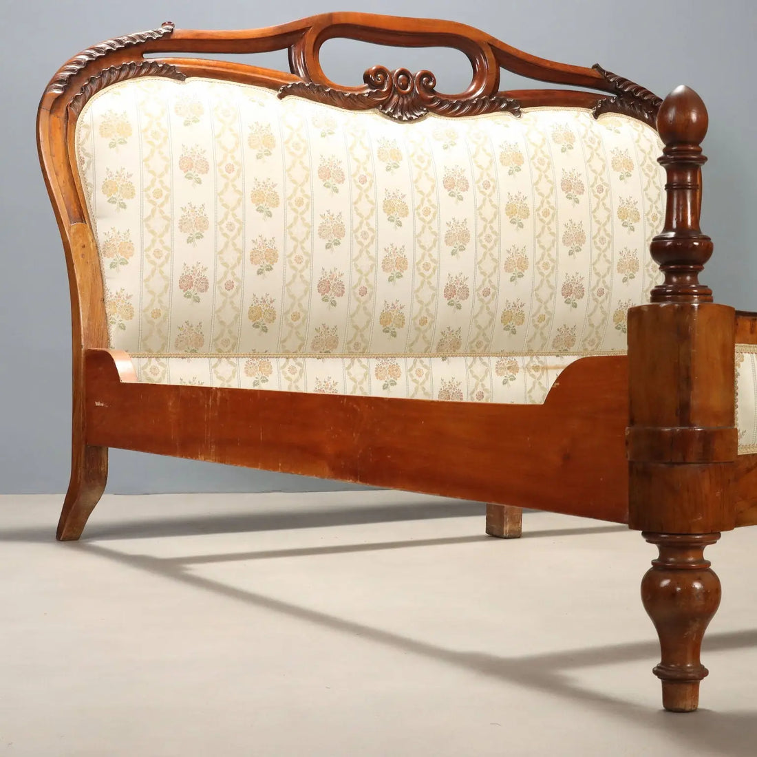 19th Century Louis Philippe Mahogany Bed