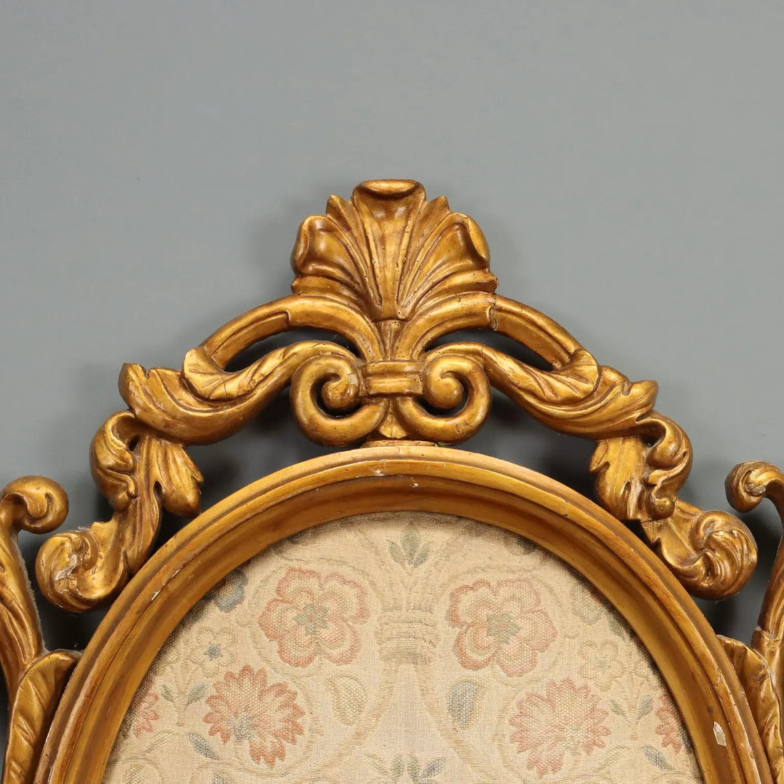 Carved and Gilded Double Bed Headboard - 19th Cent.