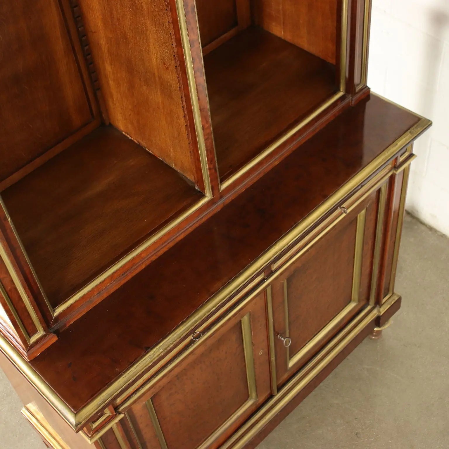 French Empire Style Mahogany Bookcase