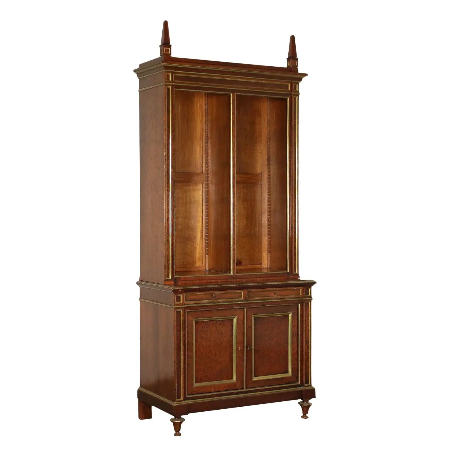 French Empire Style Mahogany Bookcase