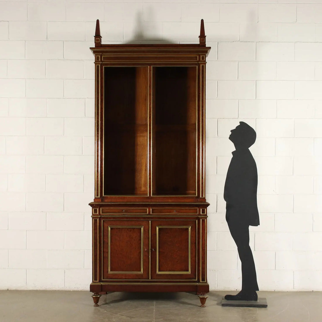 French Empire Style Mahogany Bookcase