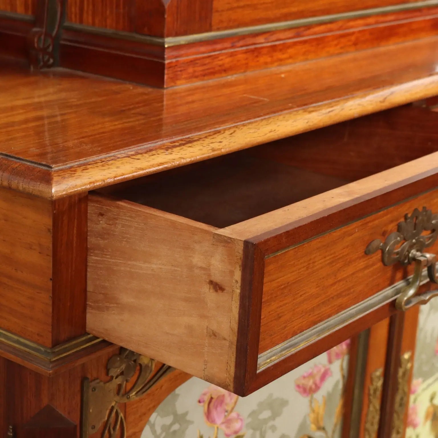 Antique Showcase Art Nouveau Mahogany Italy XIX Century - Cupboard with Showcase | Antiques | Bookcases & Showcases