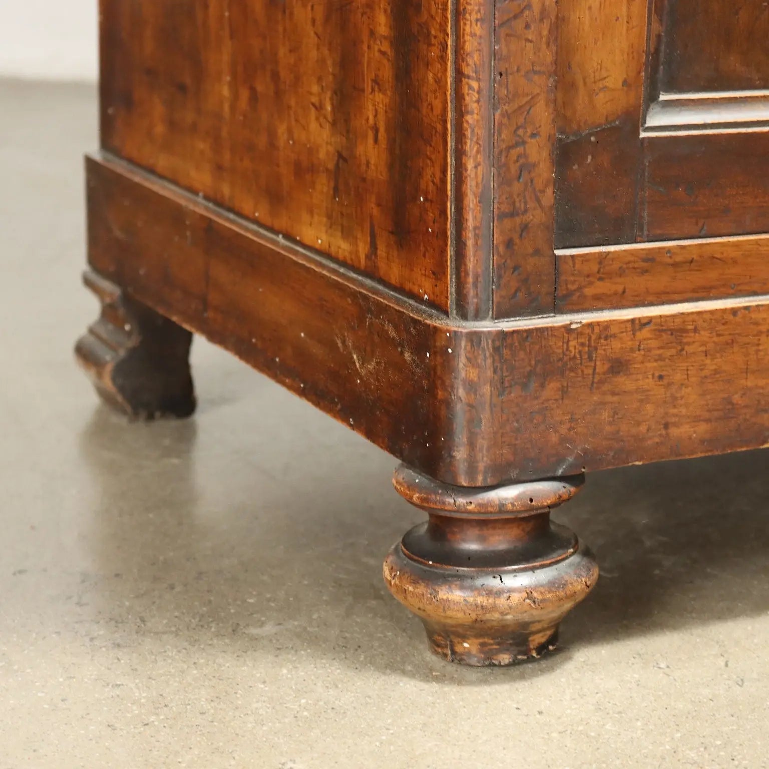 Antique Double Top Showcase with Drawers Walnut Italy XX Century - Piedmont, Late XIX Century | Antiques | Bookcases & Showcases