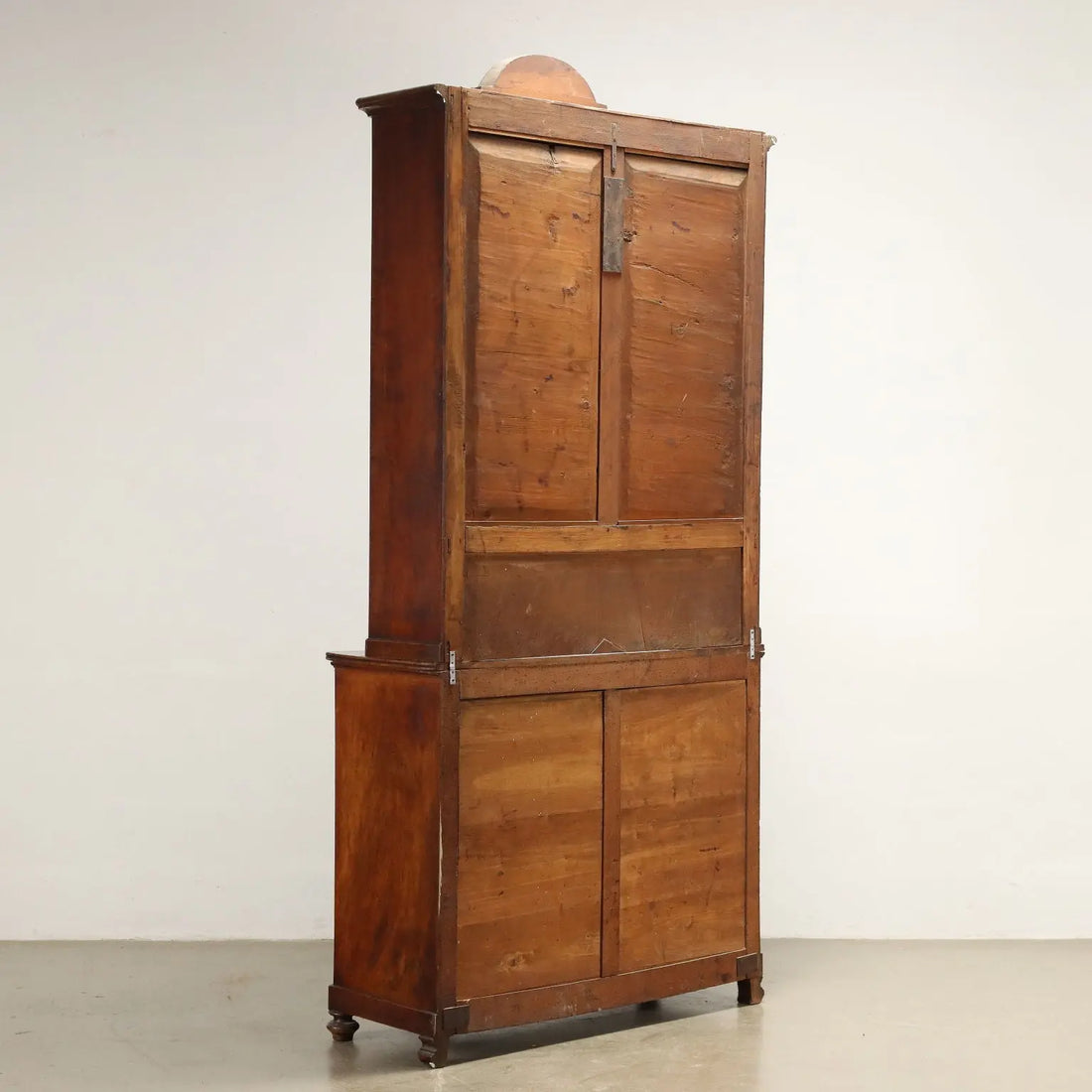 Antique Double Top Showcase with Drawers Walnut Italy XX Century - Piedmont, Late XIX Century | Antiques | Bookcases & Showcases