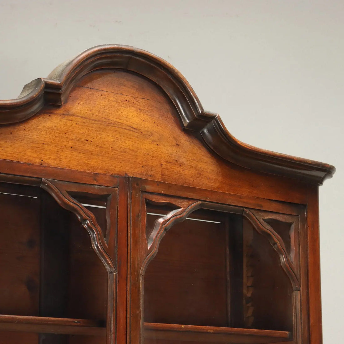 Antique Double Top Showcase with Drawers Walnut Italy XX Century - Piedmont, Late XIX Century | Antiques | Bookcases & Showcases