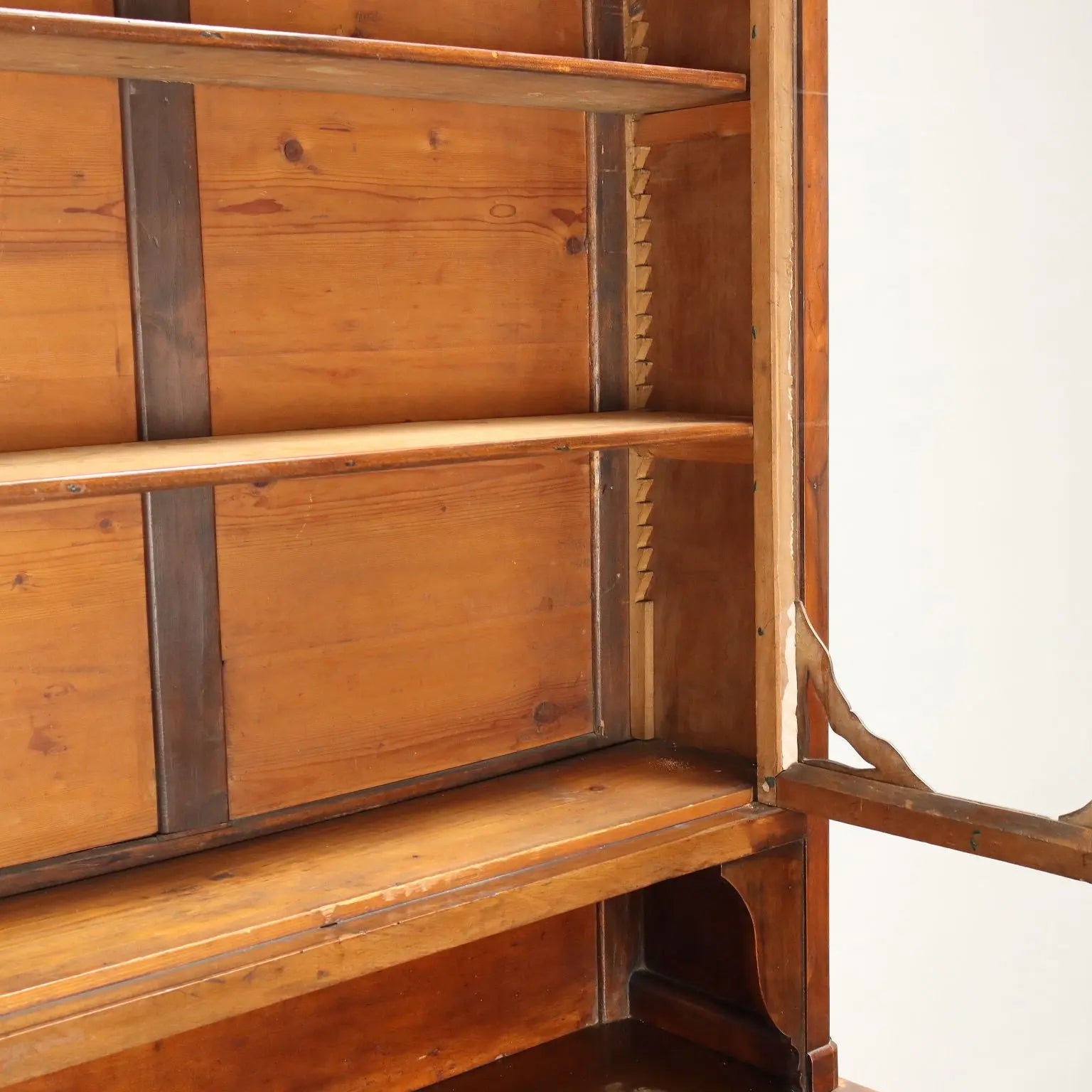 Antique Double Top Showcase with Drawers Walnut Italy XX Century - Piedmont, Late XIX Century | Antiques | Bookcases & Showcases