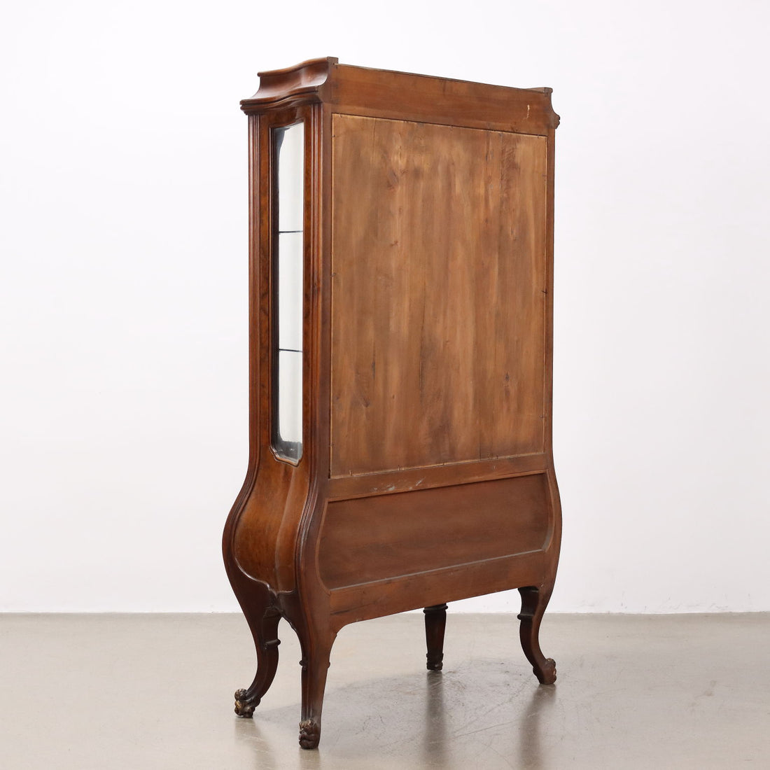 Antique Showcase Baroque Style Walnut Decorations Italy XX Century - Baroque Style Showcase | Antiques  Bookcases & Showcases