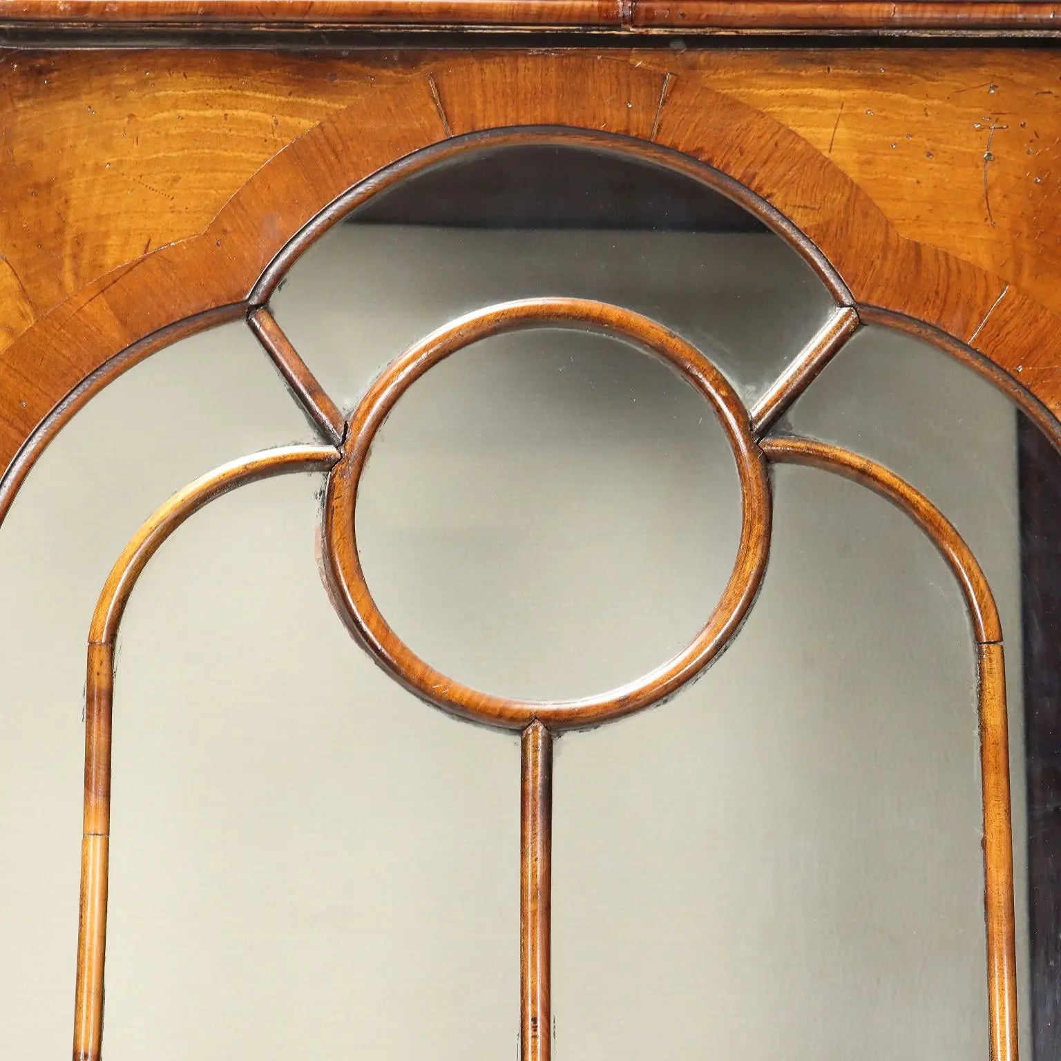 Chippendale Walnut Display Cabinet - Mid 20th Century