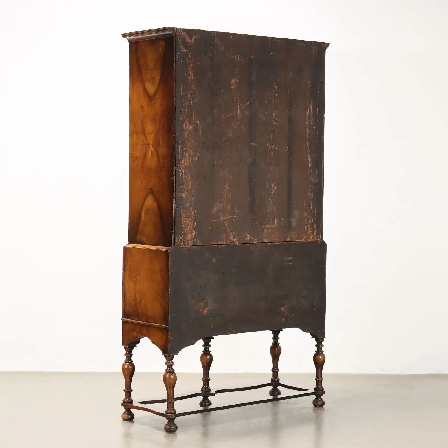 Chippendale Walnut Display Cabinet - Mid 20th Century