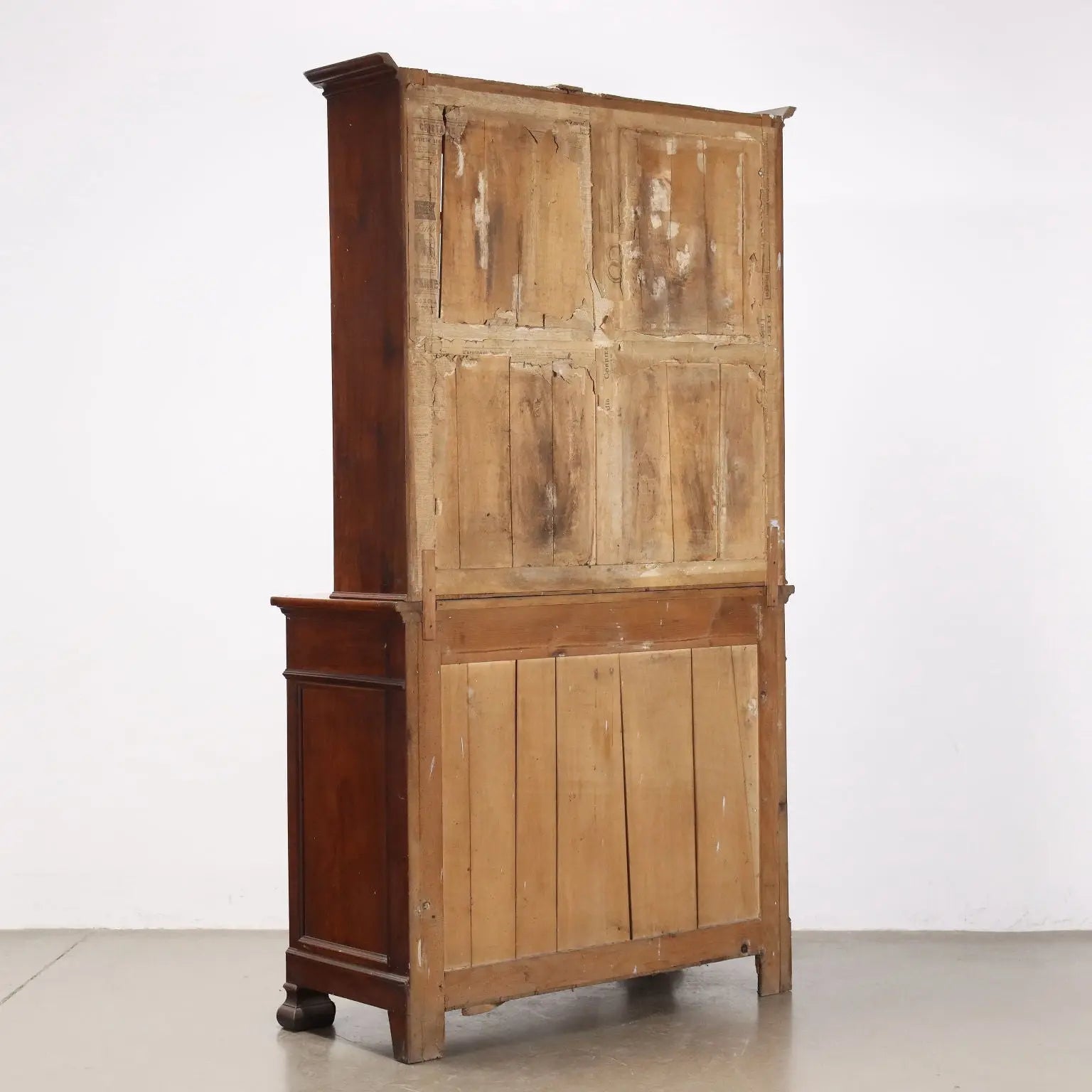 Antique Bookcase Louis Philippe Walnut Italy XIX Century - Bookcase, Mid XIX Century | Antiques | Bookcases & Showcases