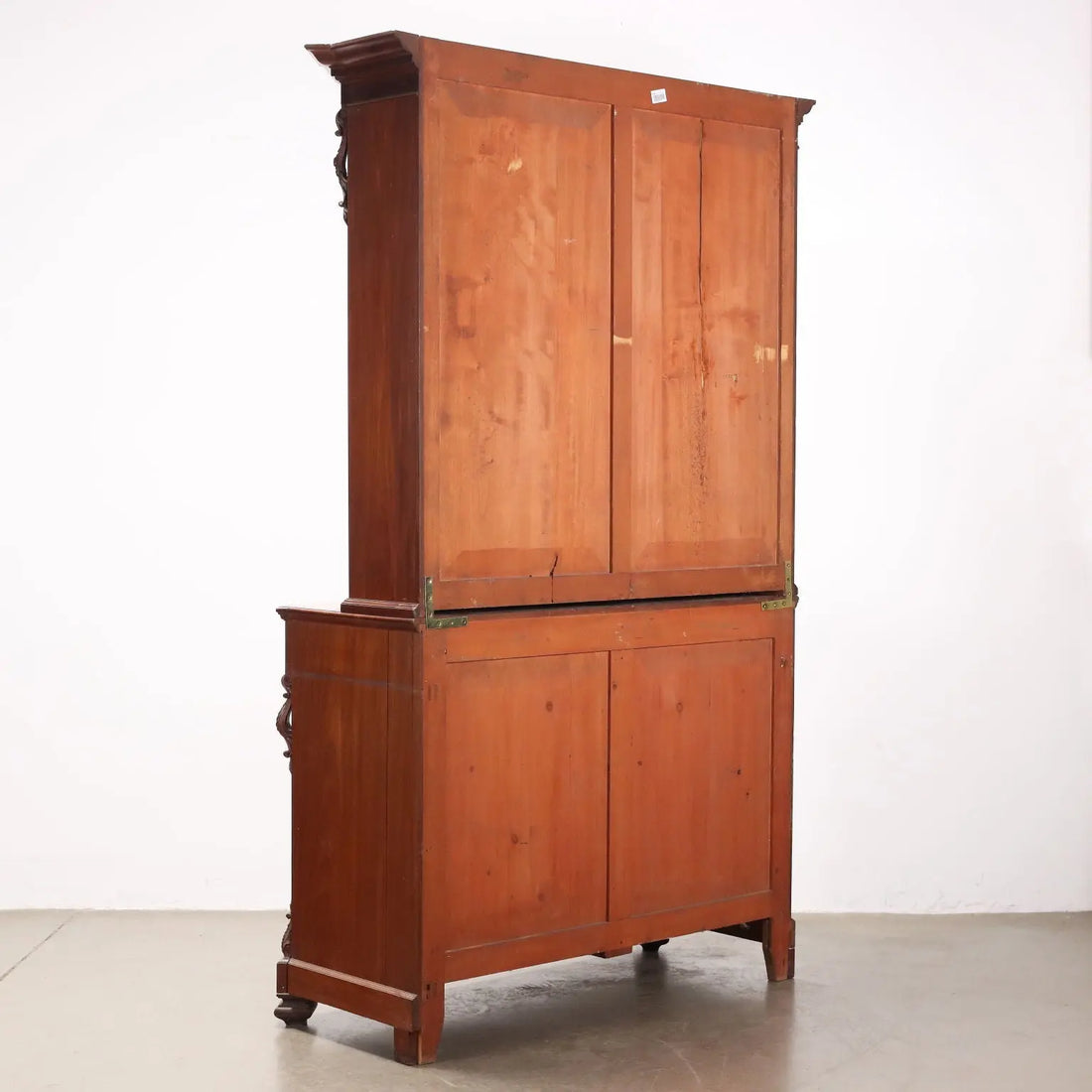 Antique Cupboard Louis Philippe Mahogany Drawers Italy XIX Century - Italy, Mid XIX Century | Antiques | Bookcases & Showcases