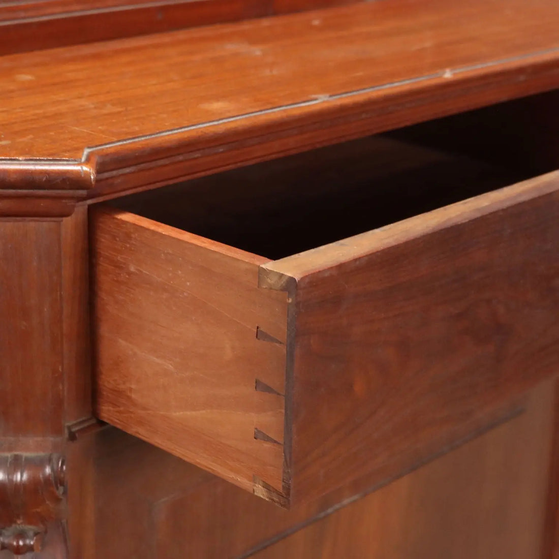 Antique Cupboard Louis Philippe Mahogany Drawers Italy XIX Century - Italy, Mid XIX Century | Antiques | Bookcases & Showcases