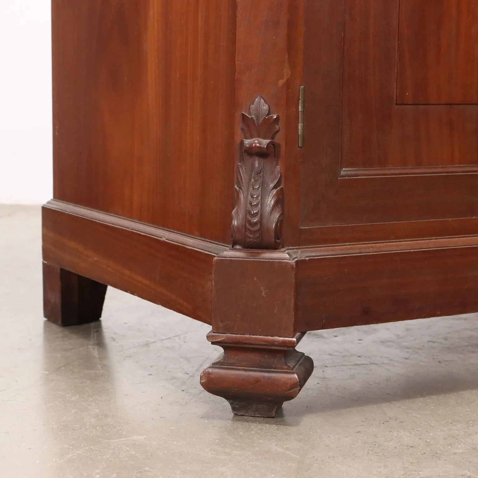 Antique Cupboard Louis Philippe Mahogany Drawers Italy XIX Century - Italy, Mid XIX Century | Antiques | Bookcases & Showcases