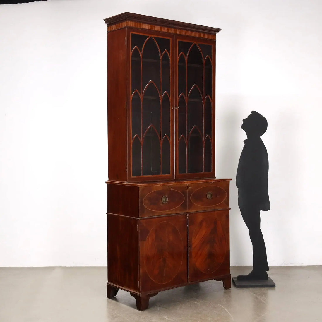 Antique Bookcase Neo-Gothic Style Mahogany XIX Century - England, Early XIX Century | Antiques | Bookcases & Showcases