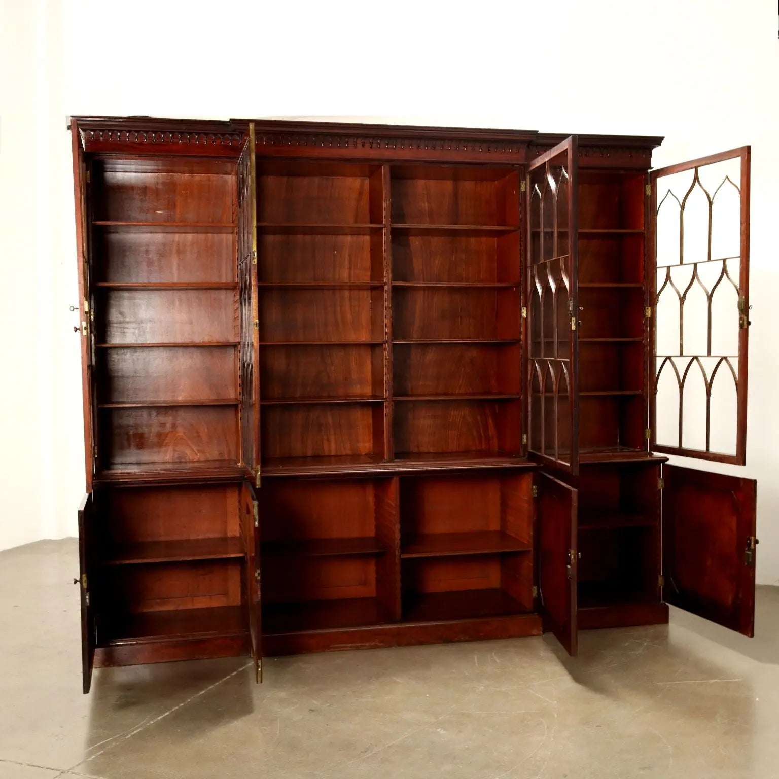 Great Antique Bookcase Mahogany Glass Doors XIX Century - England, Early XIX Century | Antiques | Bookcases & Showcases