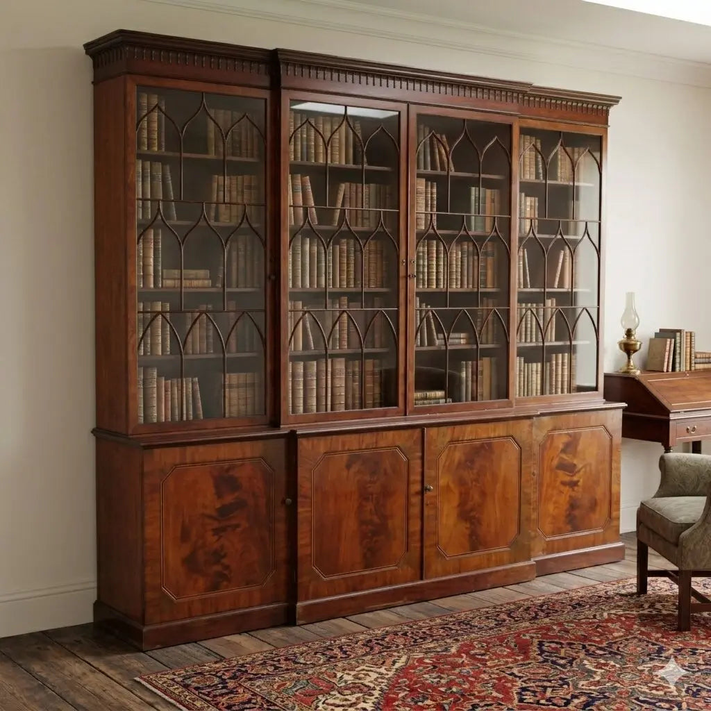 Great Antique Bookcase Mahogany Glass Doors XIX Century - England, Early XIX Century | Antiques | Bookcases & Showcases