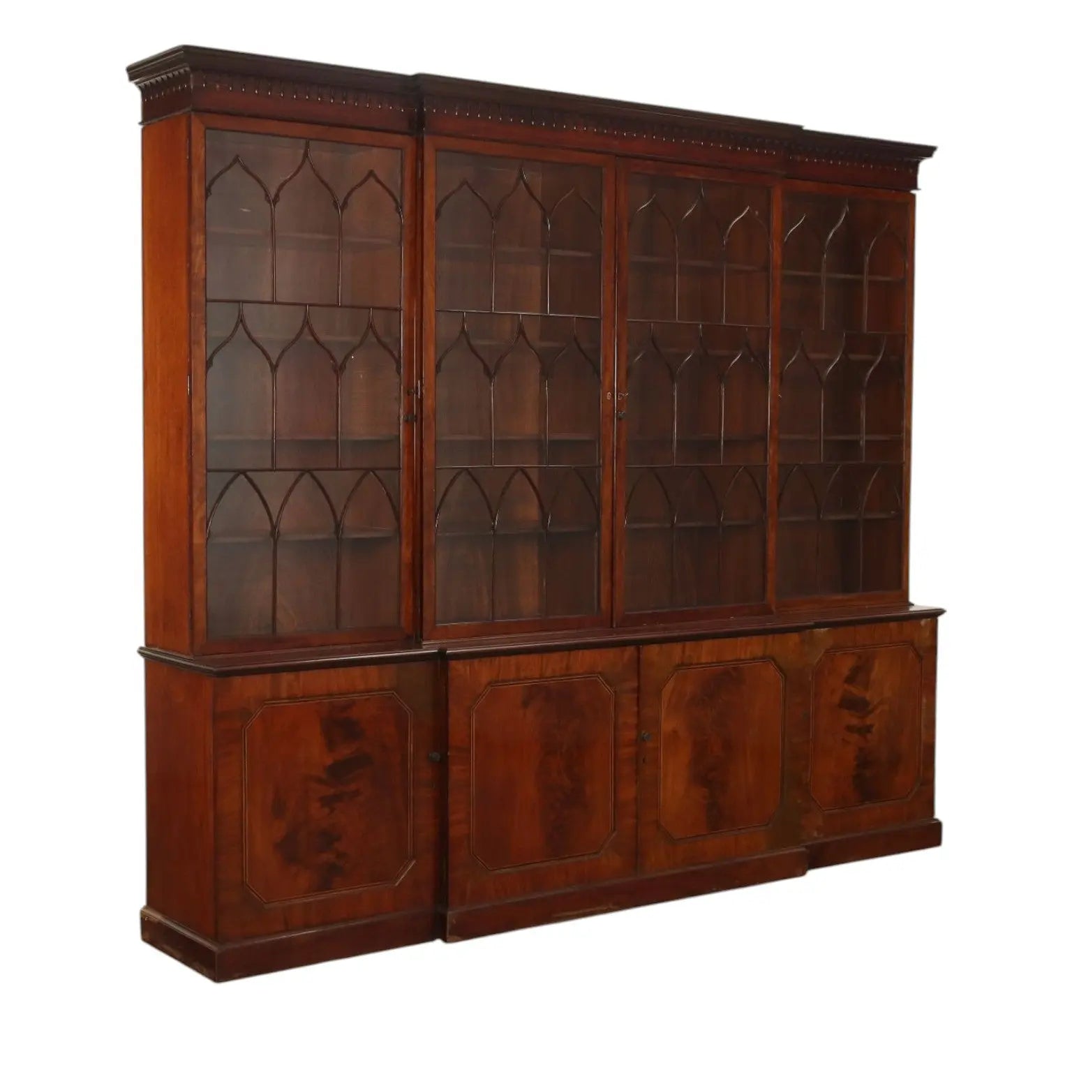 Great Antique Bookcase Mahogany Glass Doors XIX Century - England, Early XIX Century | Antiques | Bookcases & Showcases