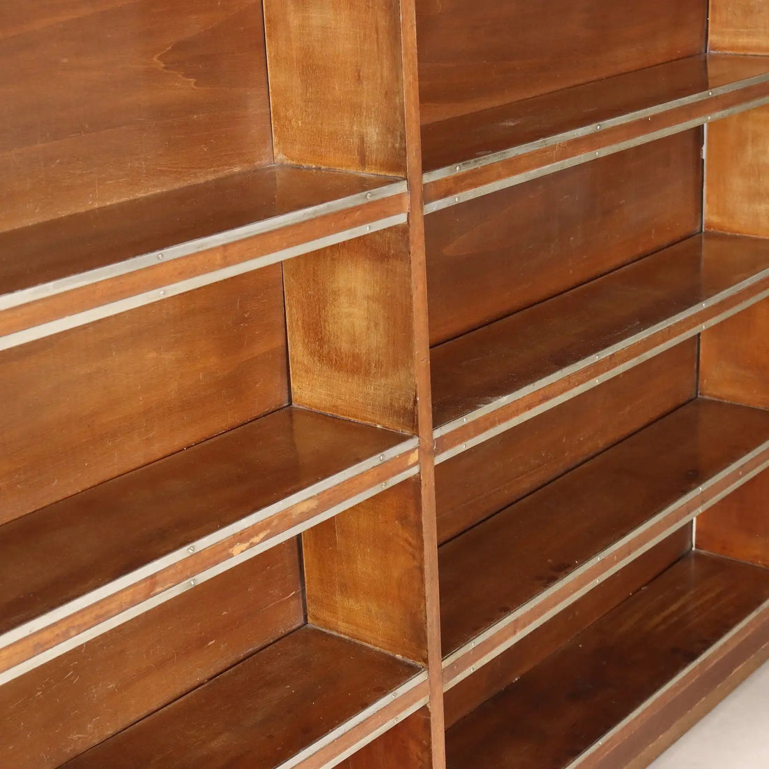 Antique Bookcase Walnut Metal Profiles Italy XX Century - Italy, XX Century | Antiques | Bookcases & Showcases