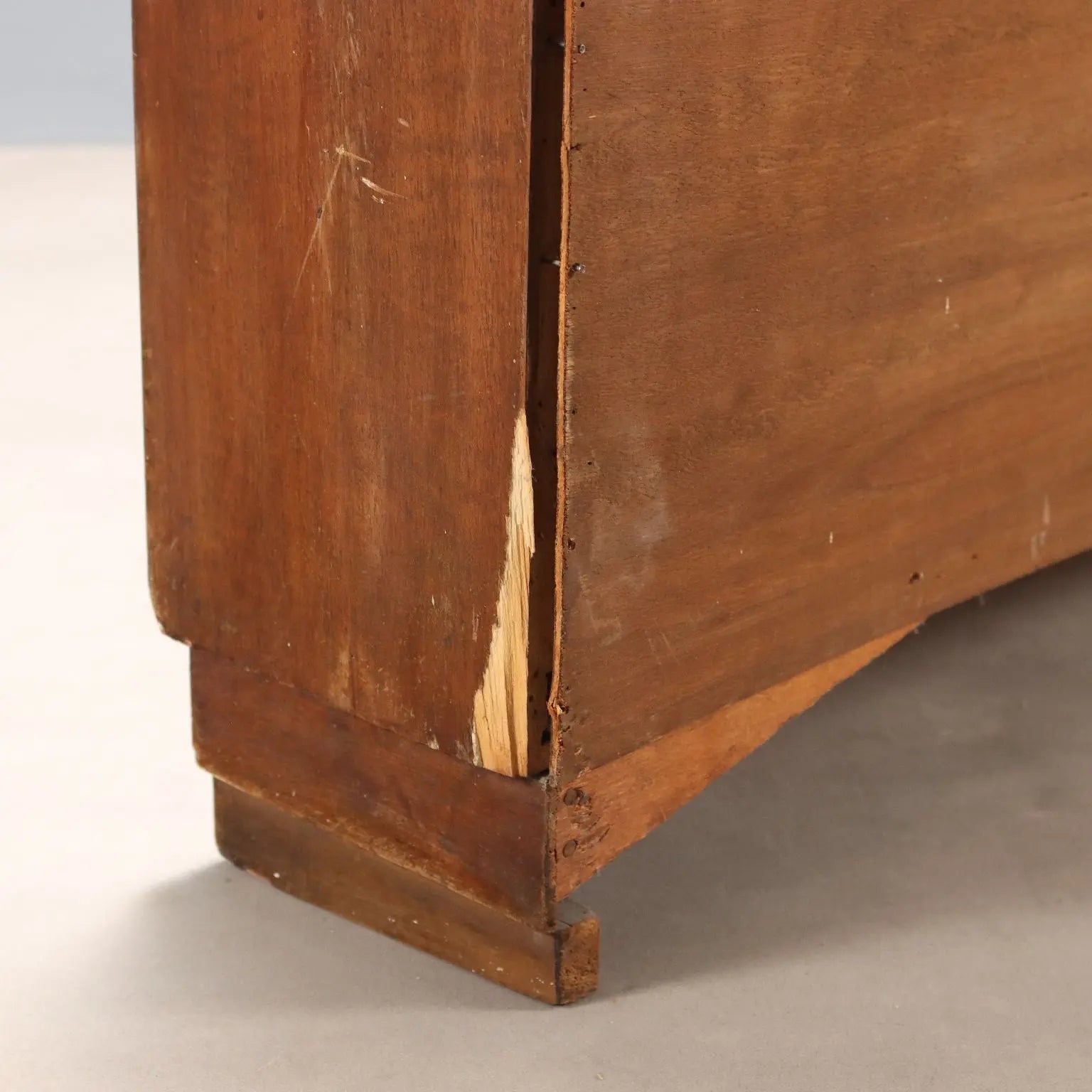 Antique Bookcase Walnut Metal Profiles Italy XX Century - Italy, XX Century | Antiques | Bookcases & Showcases