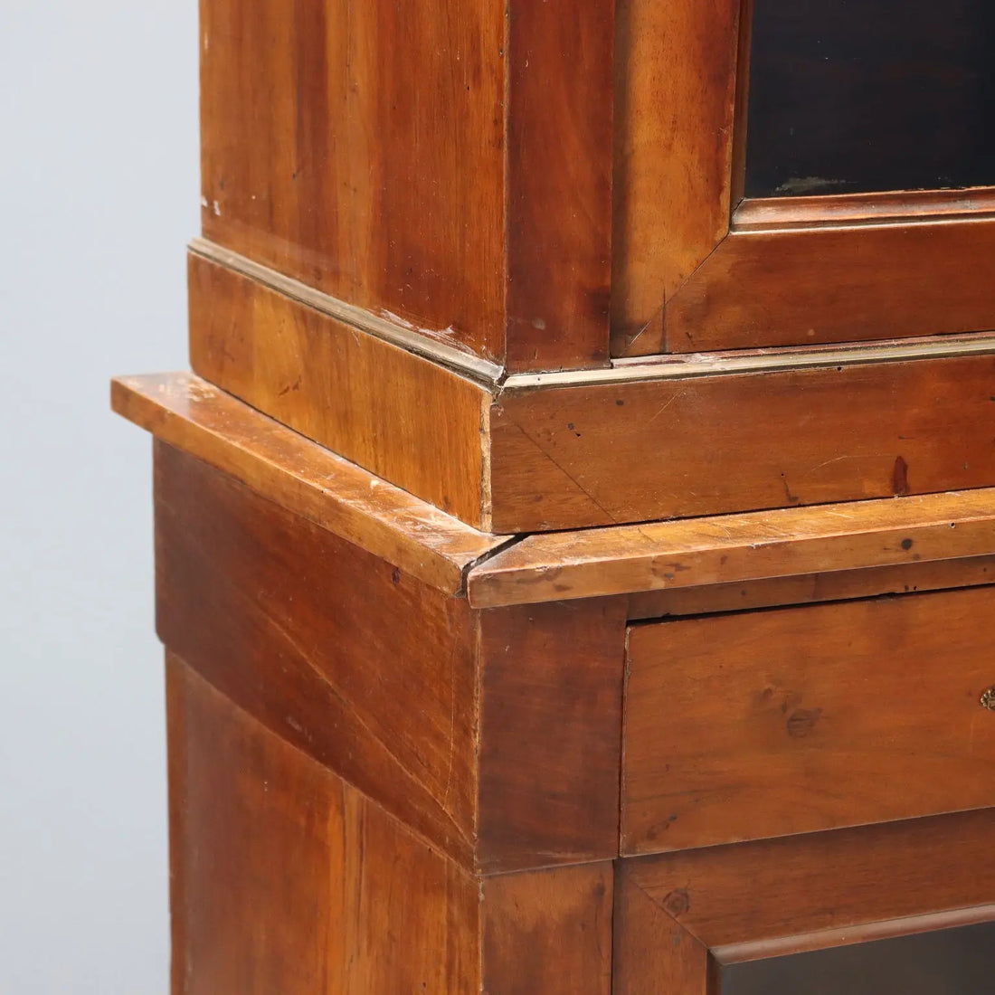 Antique Empire Display Cabinet Walnut Bronze Italy XIX Century - Italy, Early XIX Century | Antiques | Bookcases & Showcases
