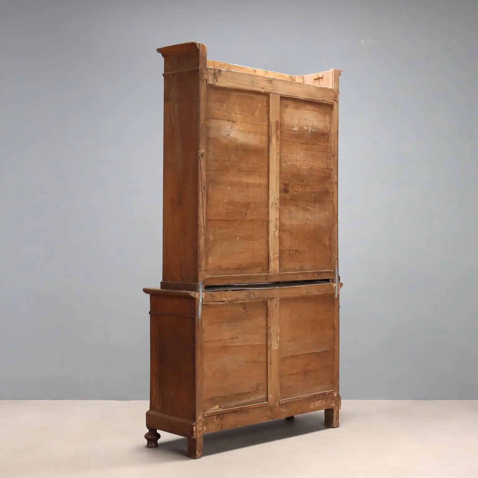 Antique Cupboard Walnut Poplar Drawers Doors Italy XIX Century - Italy, XIX Century | Antiques | Bookcases & Showcases