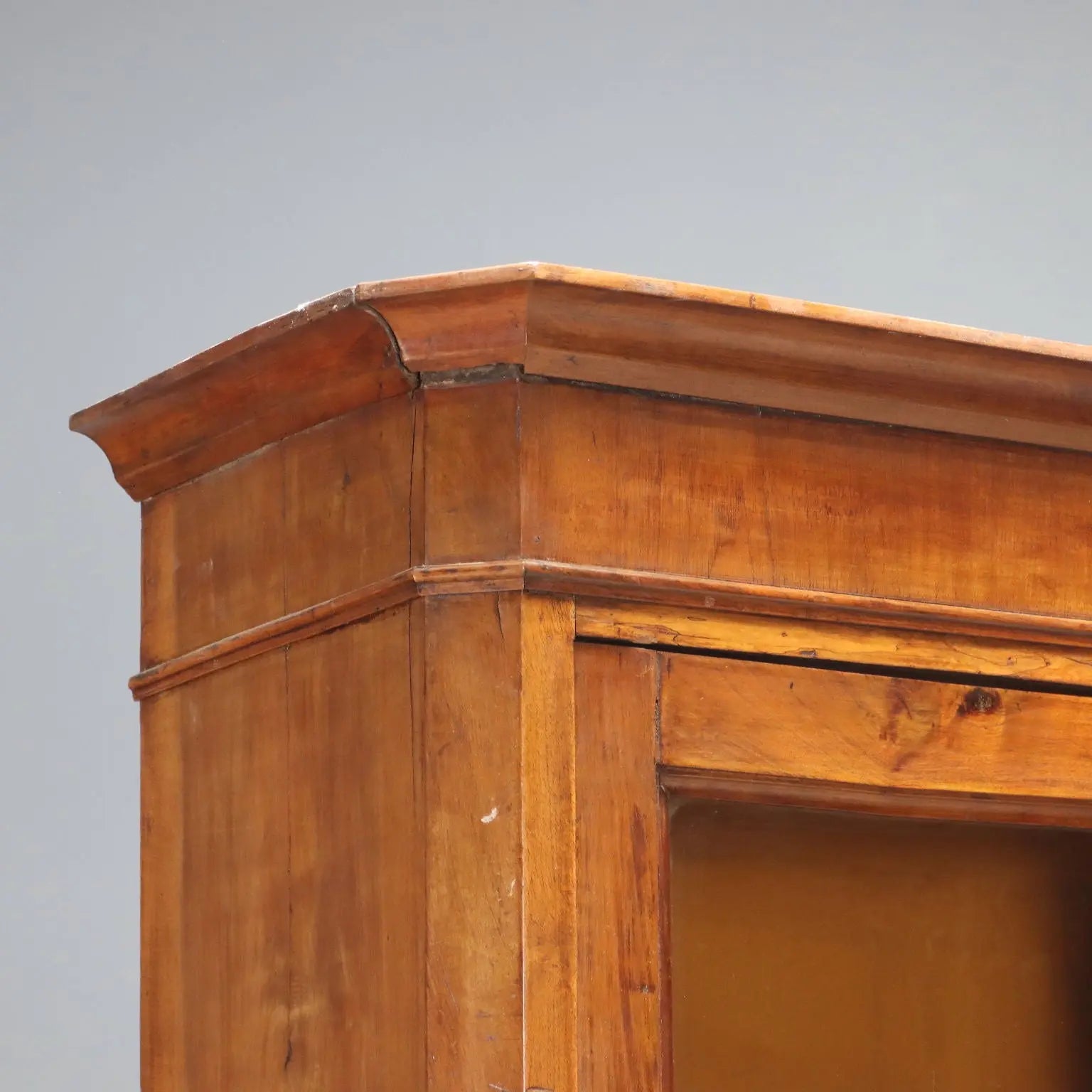 Antique Cupboard Walnut Poplar Drawers Doors Italy XIX Century - Italy, XIX Century | Antiques | Bookcases & Showcases