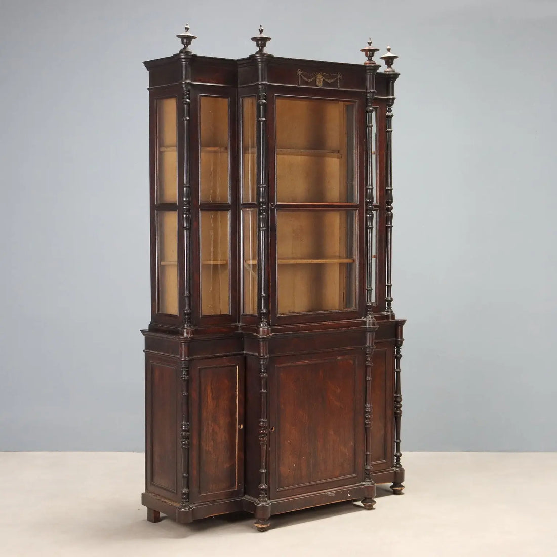 Antique Bookcase Bois de Rose Neoclassical Decorations XIX Century - Italy, Mid XIX Century | Antiques | Bookcases & Showcases