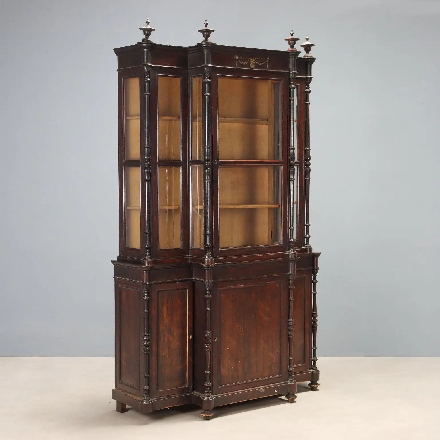 Rosewood and Bois de Rose Bookcase - 19th Century