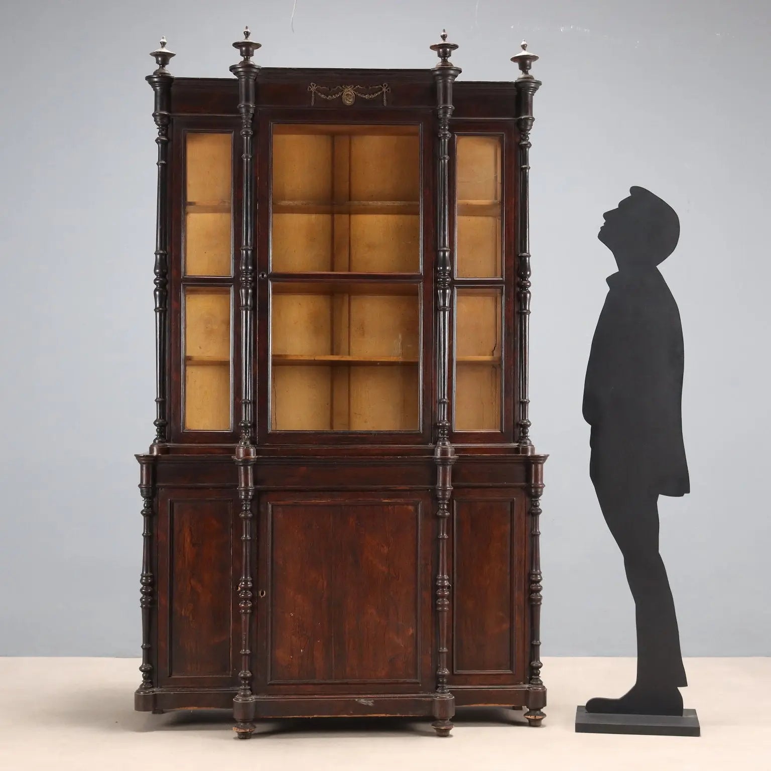 Rosewood and Bois de Rose Bookcase - 19th Century